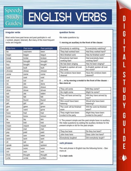 English Verbs (Speedy Study Guides) (eBook, ePUB) English Verbs (Speedy Study Guides) (eBook, ePUB)