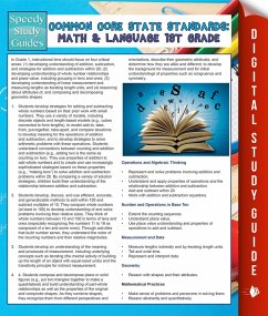 Common Core State Standards: Math And Language 1st Grade (eBook, ePUB) - Publishing, Speedy