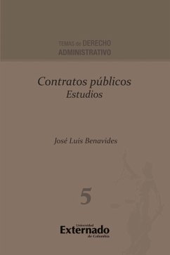 Contratos públicos Estudios (eBook, ePUB) - Benavides, José Luis