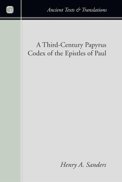 A Third-Century Papyrus Codex of the Epistles of Paul