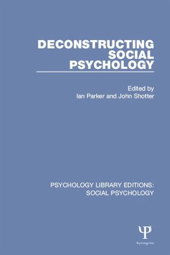 Deconstructing Social Psychology (eBook, PDF)