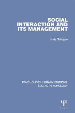 Social Interaction and its Management (eBook, ePUB) - Gahagan, Judy