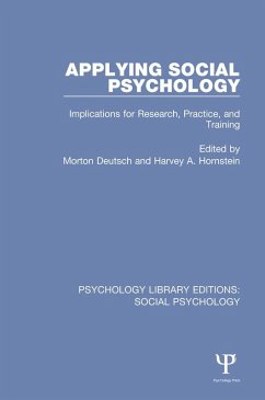 Cover Applying Social Psychology (eBook, ePUB)