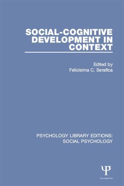 Social-Cognitive Development in Context (eBook, ePUB)