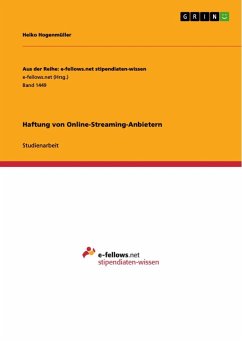 Haftung von Online-Streaming-Anbietern - Hogenmüller, Heiko