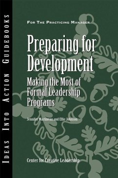 Preparing for Development (eBook, PDF) - Center for Creative Leadership (CCL); Martineau, Jennifer W.; Johnson, Ellie