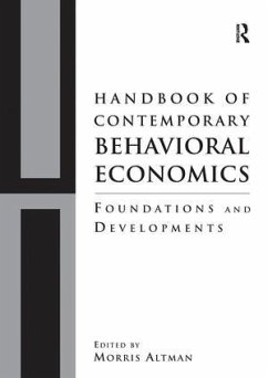 Handbook of Contemporary Behavioral Economics - Altman, Morris