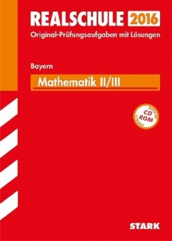 Cover Realschule 2016 - Mathematik II/III, Bayern, m. CD-ROM