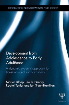 Development from Adolescence to Early Adulthood (eBook, ePUB) - Kloep, Marion; Hendry, Leo; Taylor, Rachel; Stuart-Hamilton, Ian