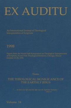 Ex Auditu - Volume 14: An International Journal for the Theological Interpretation of Scripture