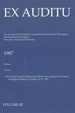 Ex Auditu - Volume 03: An International Journal for the Theological Interpretation of Scripture