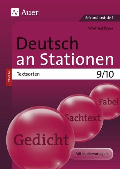 Deutsch an Stationen SPEZIAL Textsorten 9-10 - Röser, Winfried