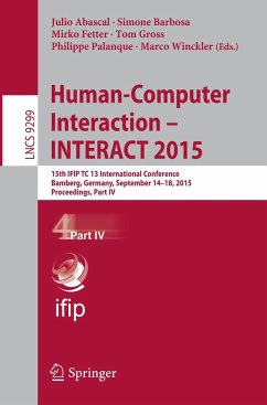 Human-Computer Interaction ¿ INTERACT 2015