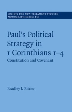 Cover Paul's Political Strategy in 1 Corinthians 1-4 (eBook, PDF)