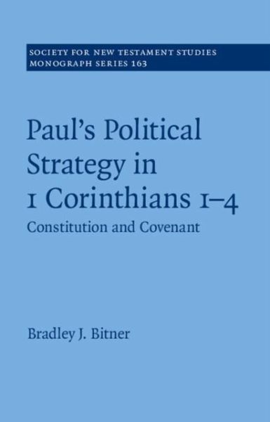 Paul's Political Strategy in 1 Corinthians 1-4 (eBook, PDF)
