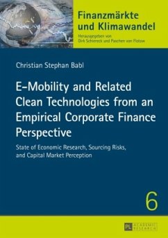 E-Mobility and Related Clean Technologies from an Empirical Corporate Finance Perspective - Babl, Christian