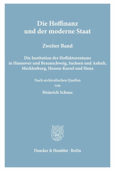 Die Hoffinanz und der moderne Staat.