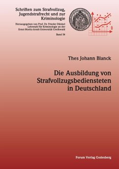 Cover Die Ausbildung von Strafvollzugbediensteten in Deutschland