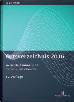 Ortsverzeichnis 2016