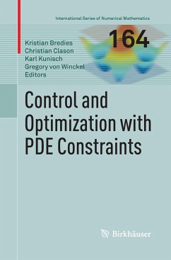 Control and Optimization with PDE Constraints