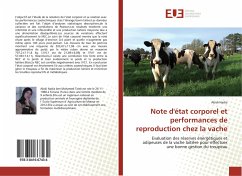 Note d'état corporel et performances de reproduction chez la vache - Nadia, Abidi