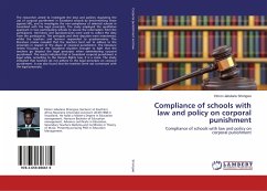 Compliance of schools with law and policy on corporal punishment