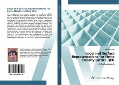 Loop and Surface Representations for Finite Density Lattice QED