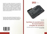 Synthèse et caractérisation de nanomatériaux d¿oxydes de vanadium