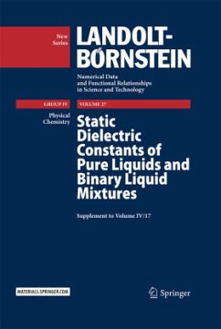 Static Dielectric Constants of Pure Liquids and Binary Liquid Mixtures - Wohlfarth, Ch.