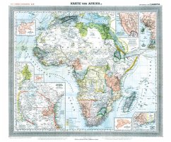Historische Karte: Afrika, 1890 (Plano) - Handtke, Friedrich