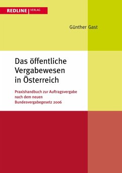 Das öffentliche Vergabewesen in Österreich (eBook, ePUB) - Gast, Günther F.; Czernich, Dietmar