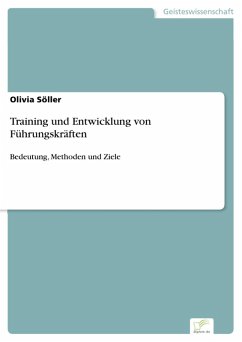 Training und Entwicklung von Führungskräften (eBook, PDF) - Söller, Olivia