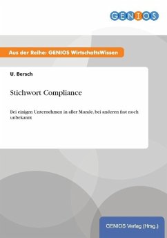 Stichwort Compliance - Bersch, U.