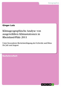 Klimageographische Analyse von ausgewählten Klimastationen in Rheinland-Pfalz 2011 (eBook, ePUB)