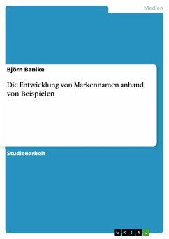 Die Entwicklung von Markennamen anhand von Beispielen (eBook, ePUB) - Banike, Björn