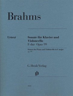 Sonate für Klavier und Violoncello F-dur Opus 99 - Brahms, Johannes