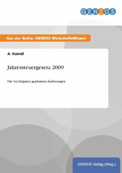 Jahressteuergesetz 2009 - Kaindl, A.