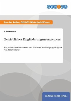 Betriebliches Eingliederungsmanagement - Lukmann, I.