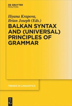 Cover Balkan Syntax and (Universal) Principles of Grammar