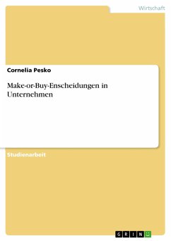 Make-or-Buy-Enscheidungen in Unternehmen (eBook, PDF)