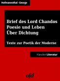 Ein Brief des Lord Chandos - Poesie und Leben - Über Dichtung (eBook, ePUB)