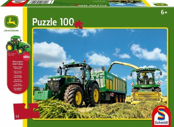Schmidt Spiele 56045 John Deere Traktoren der 5M Serie 150 Teile Puzzle NEU 