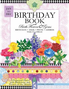 Birthday Book with Birth Flowers and Gems - Lipsanen, Anneke