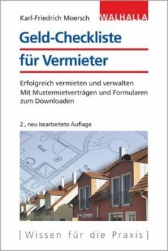 Geld-Checkliste für Vermieter - Moersch, Karl-Friedrich