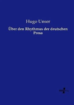 Cover Über den Rhythmus der deutschen Prosa