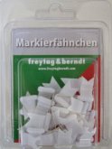 Markierfähnchen wehend, Weiß Markierfähnchen wehend, Weiß