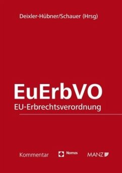 Cover EuErbVO, EU-Erbrechtsverordnung, Kommentar