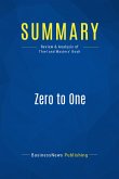 Summary: Zero to One (eBook, ePUB)