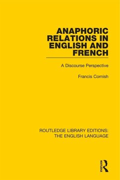 Anaphoric Relations in English and French (eBook, PDF) - Cornish, Francis