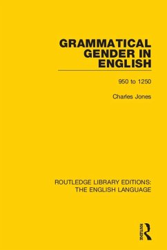 Grammatical Gender in English (eBook, ePUB) - Jones, Charles